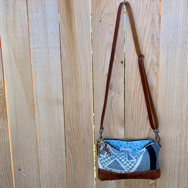 The Willamette Crossbody in Pendleton® wool and leather by Meant Mfg.