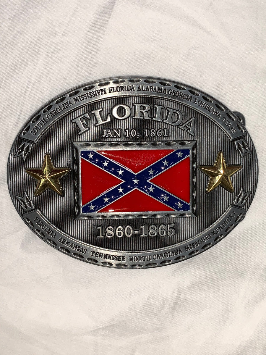 Florida confederate flag belt buckle – The Dixie Shop