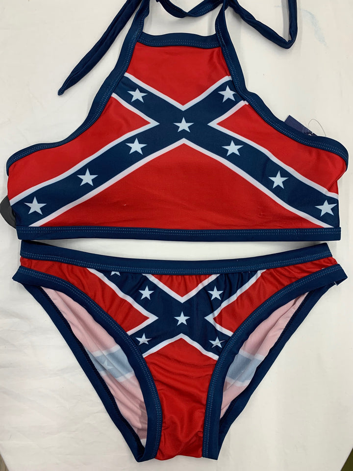 southern flag two piece bikini for sale