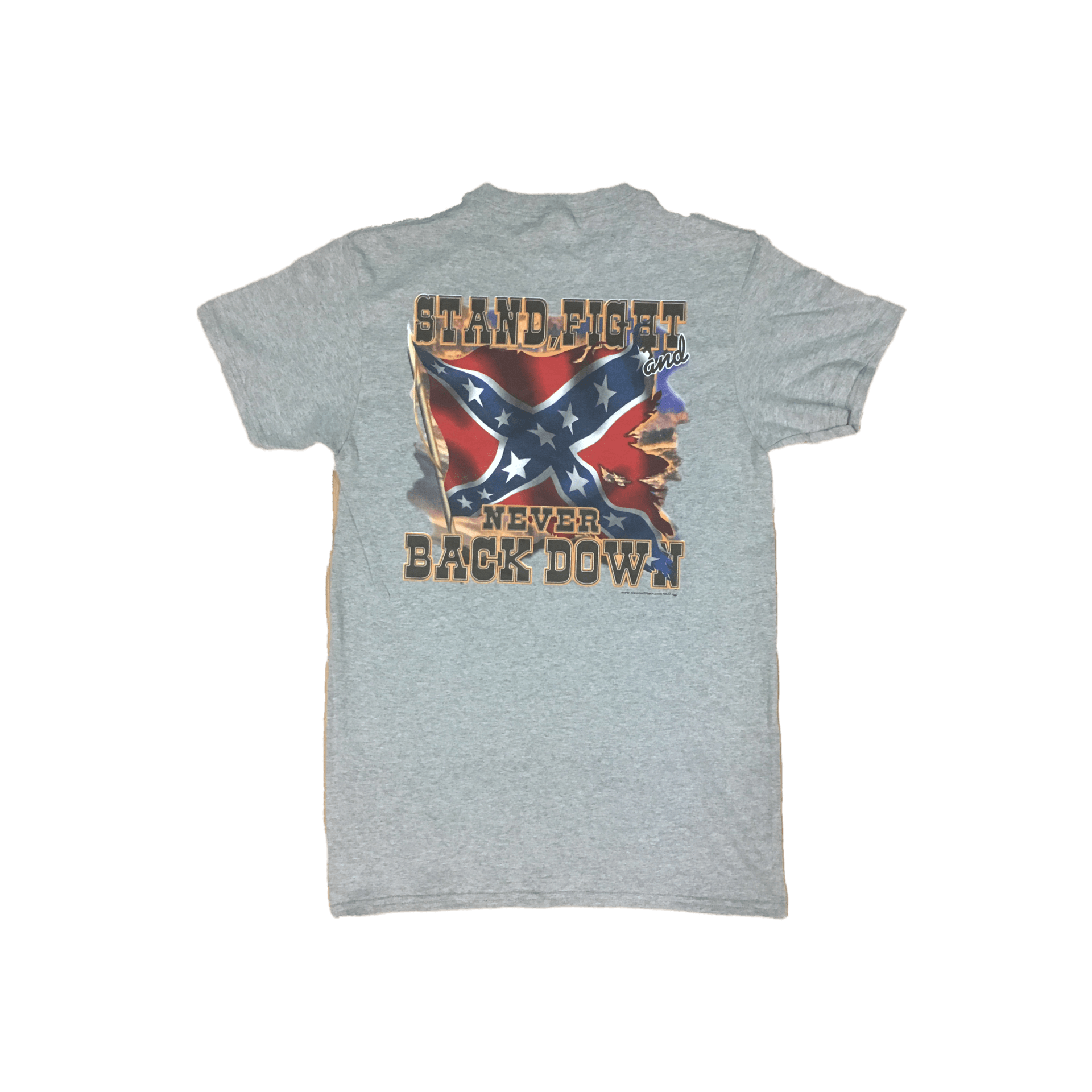 Confederate Flag Never Back Down T-Shirt – The Dixie Shop