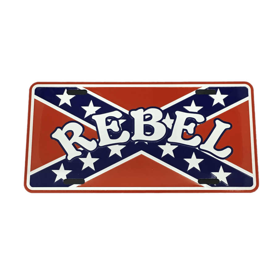 Rebel Confederate Flag License Plate The Dixie Shop   Rebel Confederate Flag License Platelicense Platesthe Dixie Shop 14557993 900x 