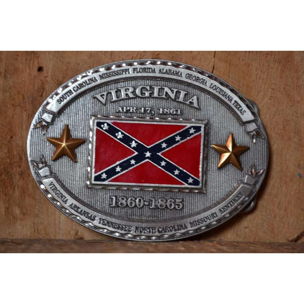 Virginia confederate flag belt buckle – The Dixie Shop