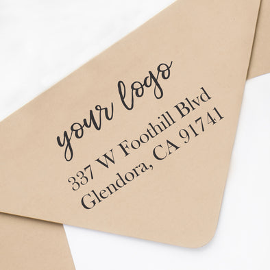 Personalized Logo Stamp with Return Address