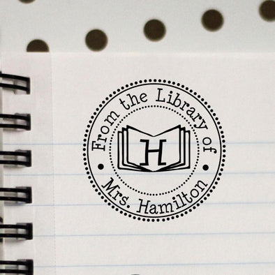 Library Stamp Personalized, Personalized Book Stamps