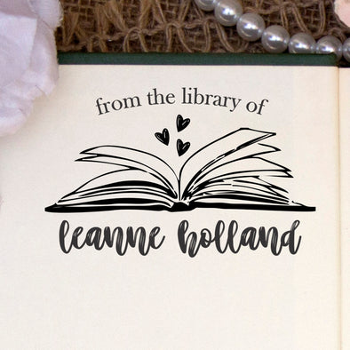 This Book Belongs to Stamp, Custom Library Stamp, Kaylin Parker – Stamp  Out