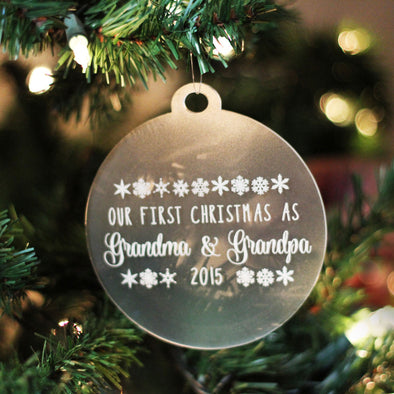 Merry Christmas Grandma & Grandpa - Personalized First Christmas gift – My  Mindful Gifts