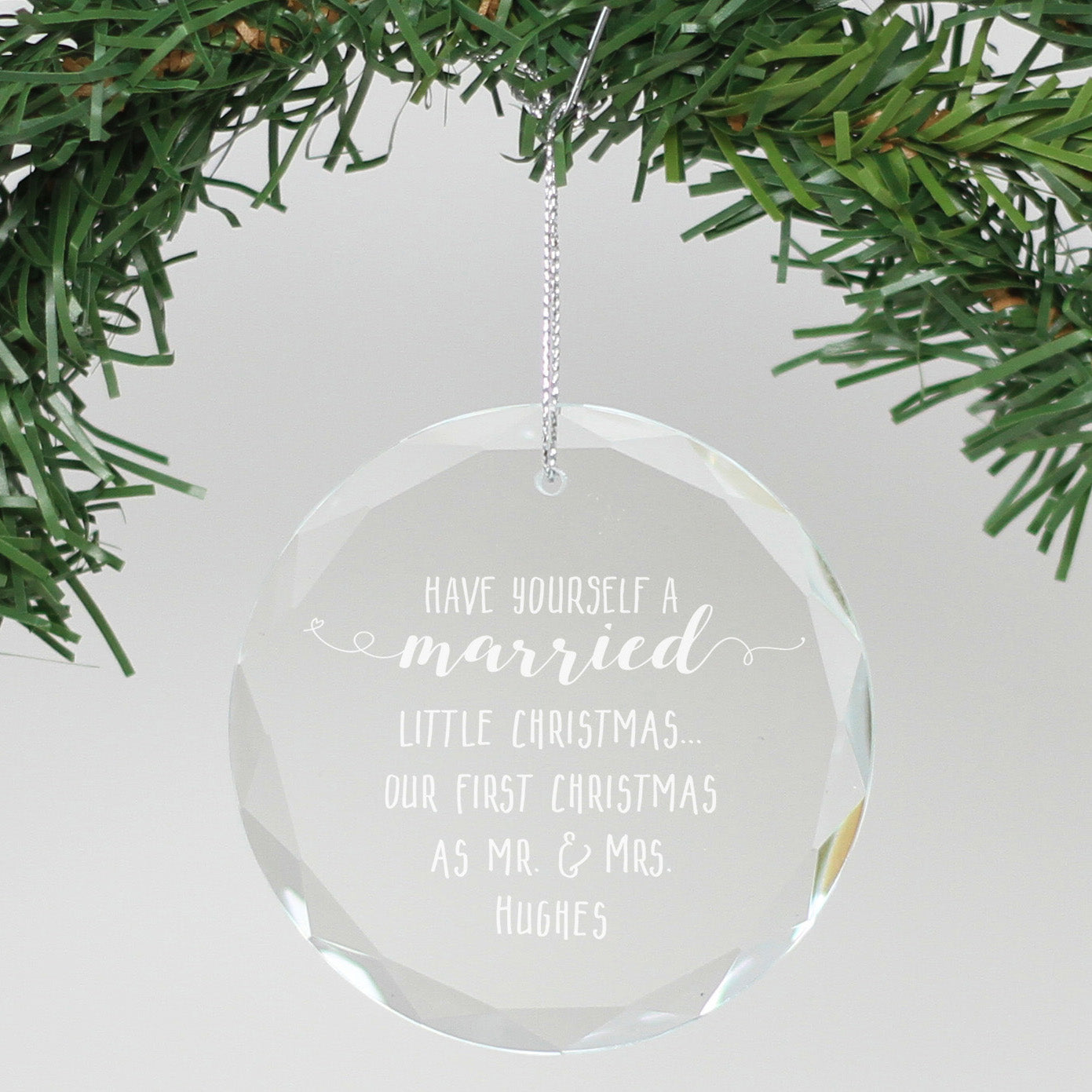 married christmas ornament