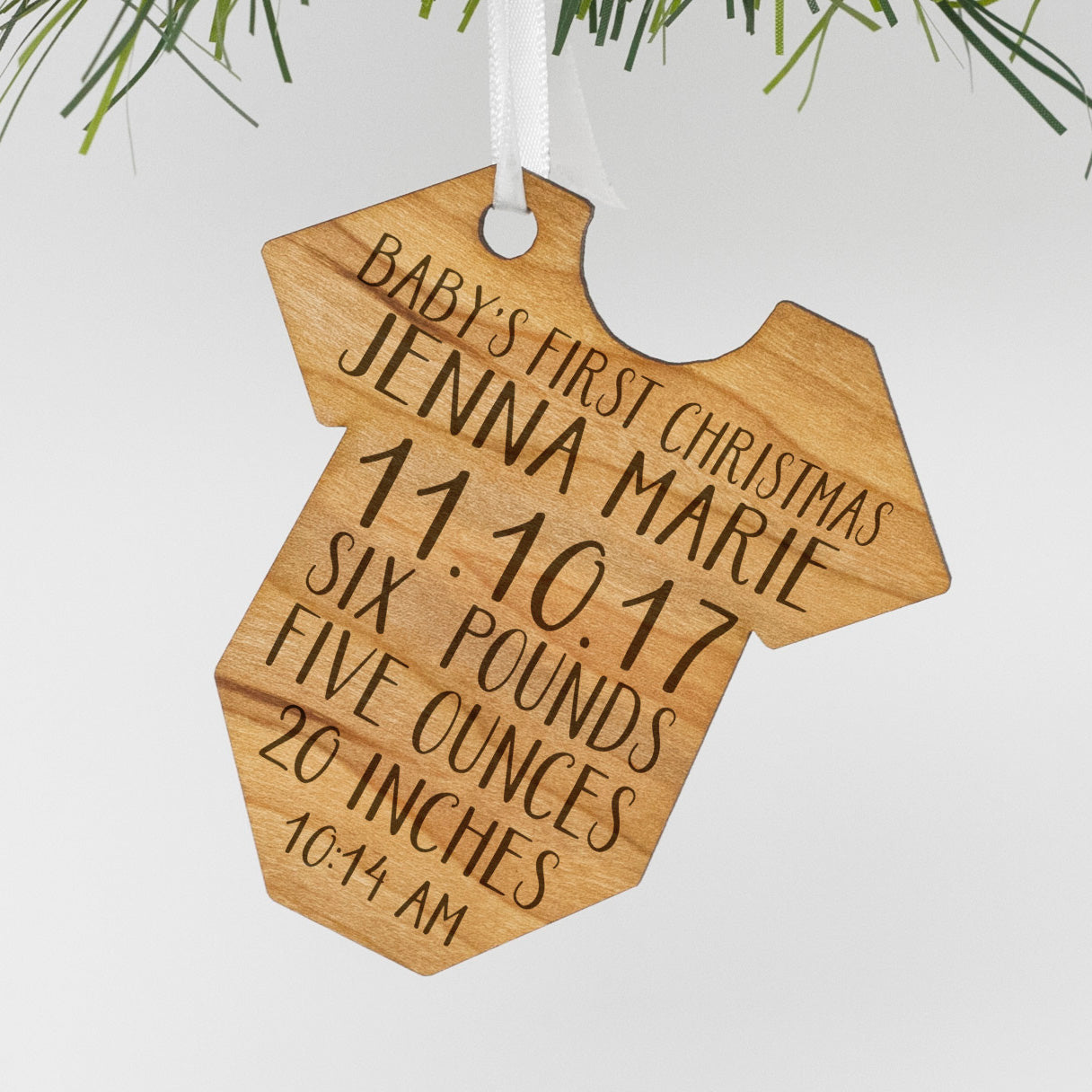 personalized baby ornament