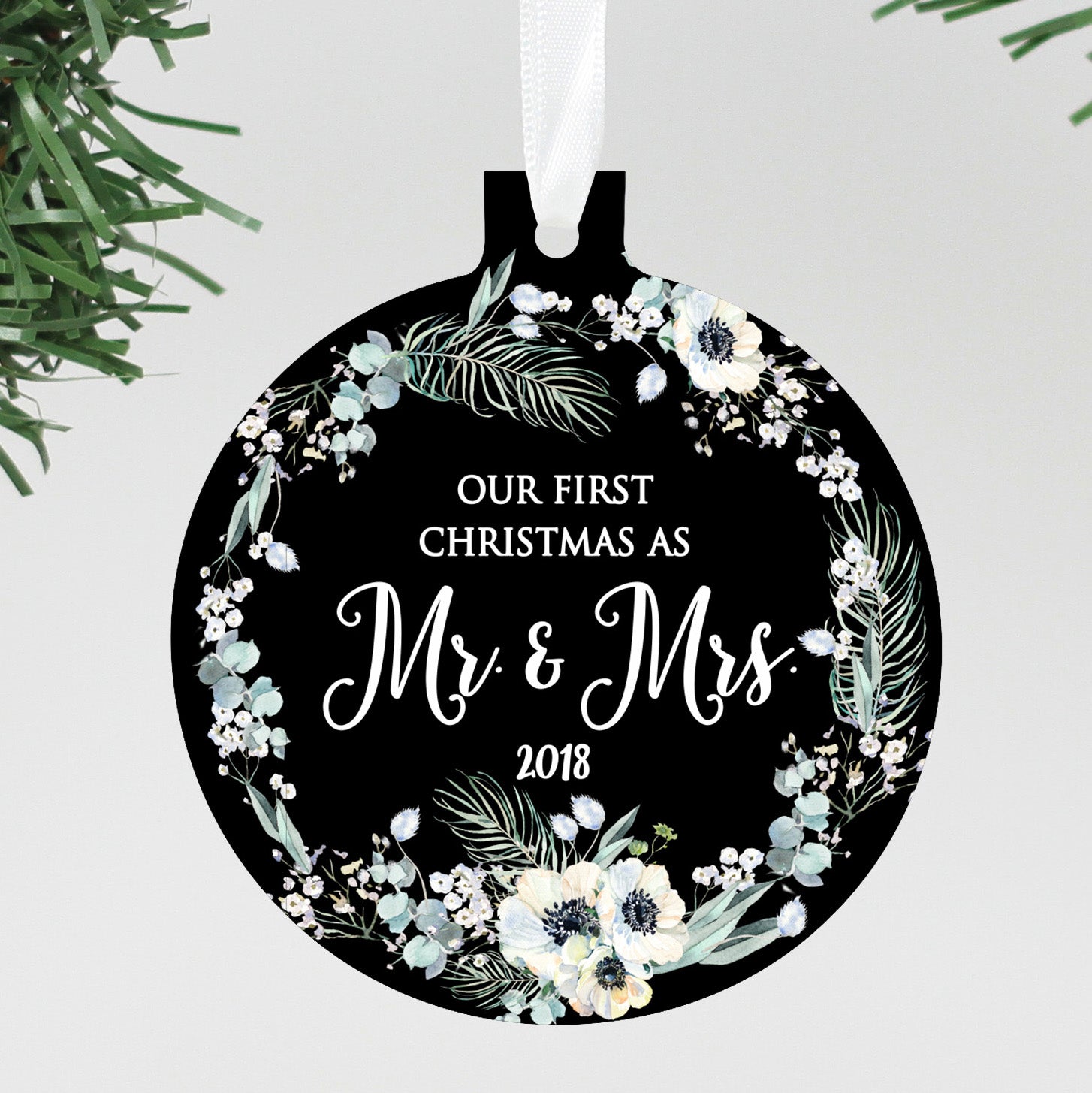 our first christmas mr mrs ornament