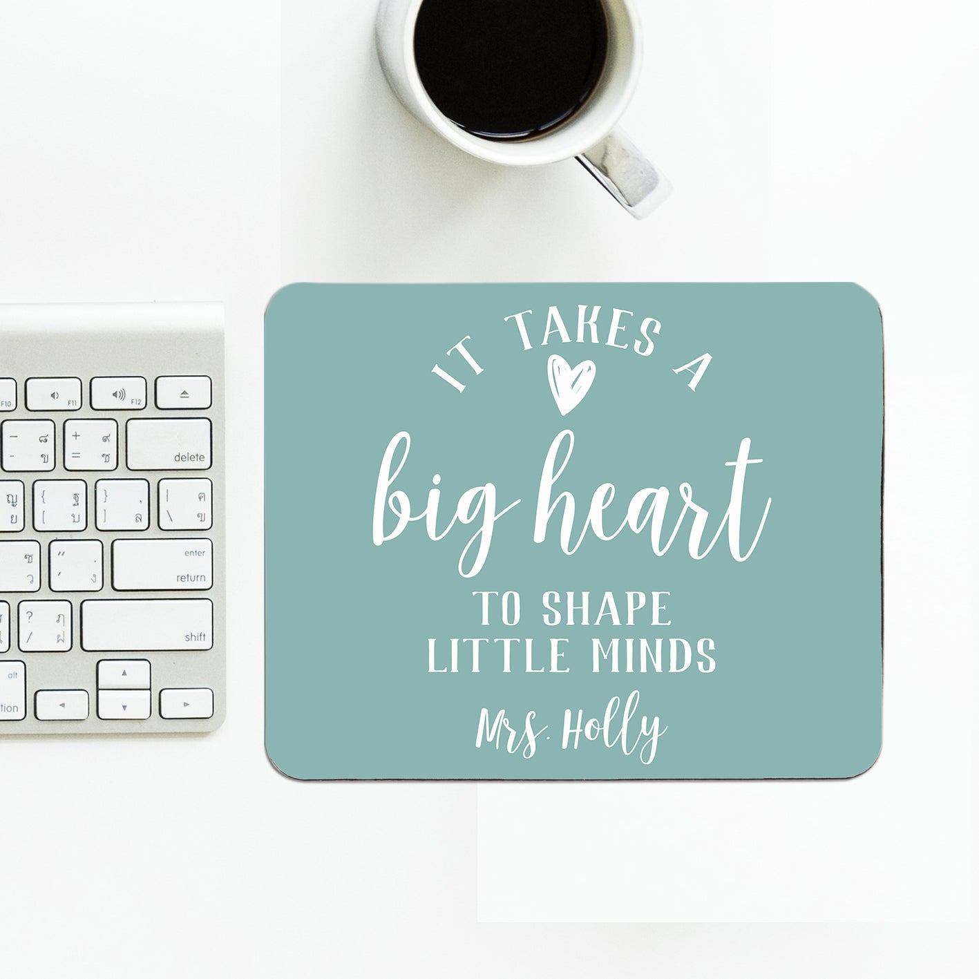 Personalized Mouse Pad With Quote Stamp Out