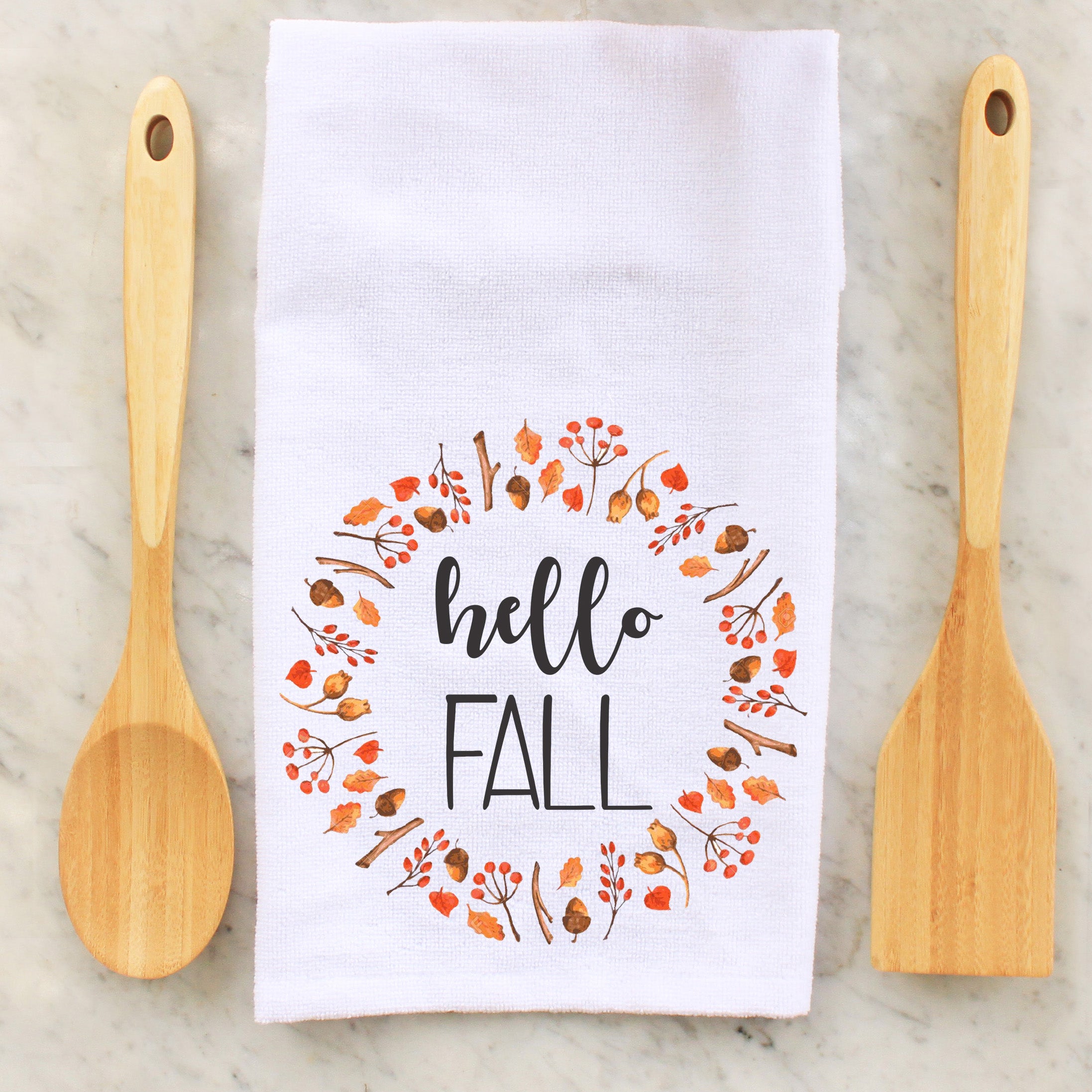 autumn kitchen towels