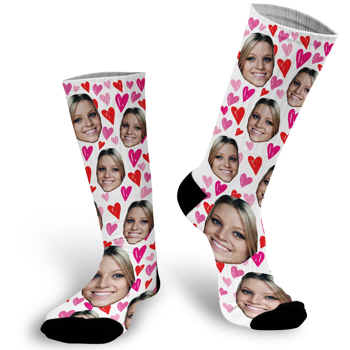 baby face on socks