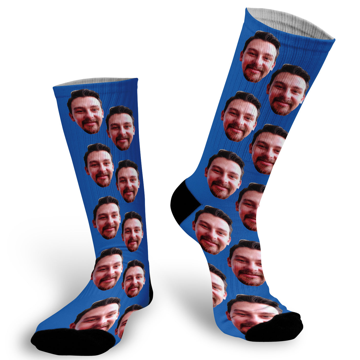 Wedding Socks, Custom photo Blue Socks, Fun Face Socks, Face Socks ...