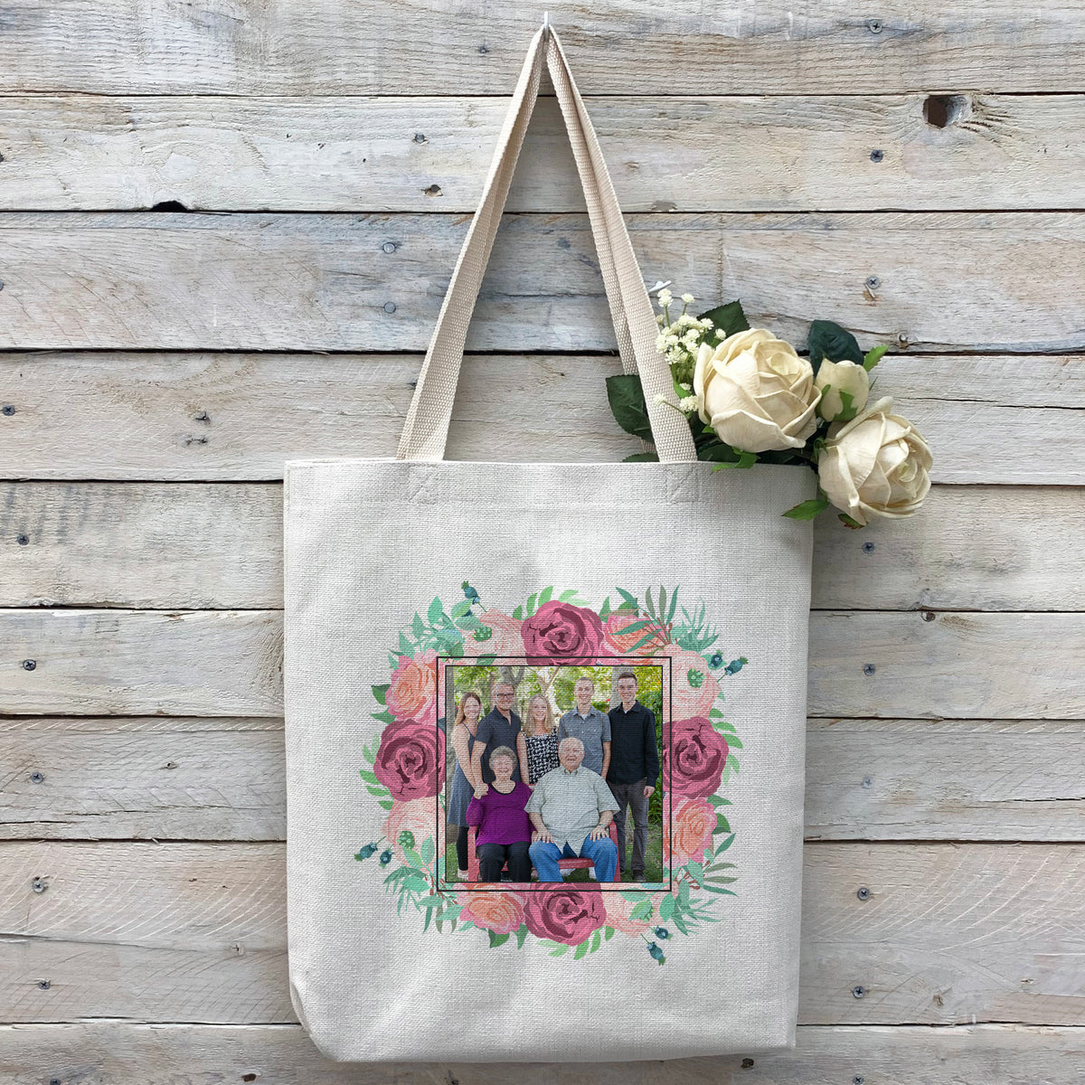 custom-flower-frame-photo-tote-bag-linen-bag-personalized-tote-bag