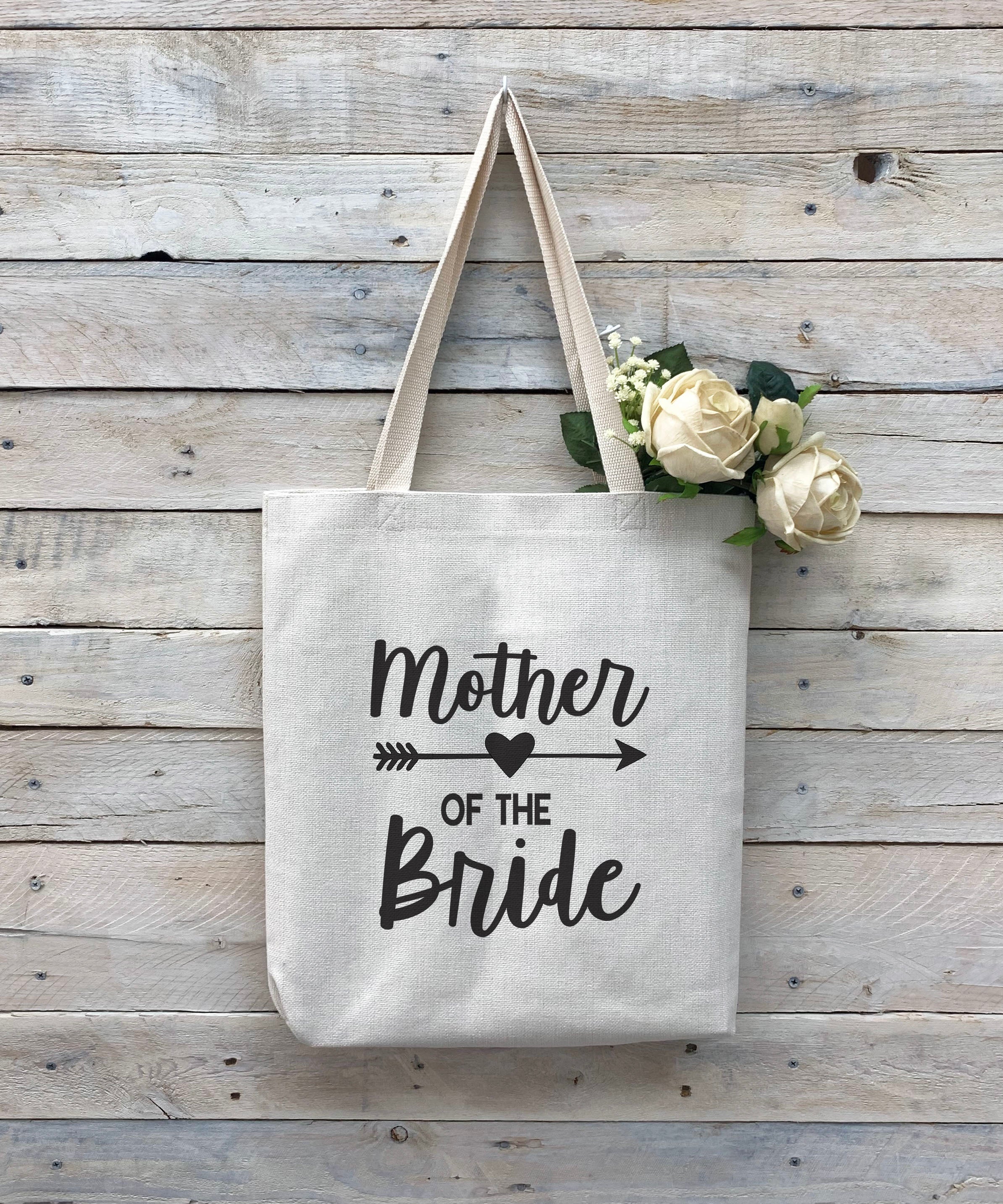 personalized bride tote bag