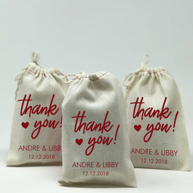 Custom Let Love Grow 25 Set Wedding Favor Bags – Stamp Out