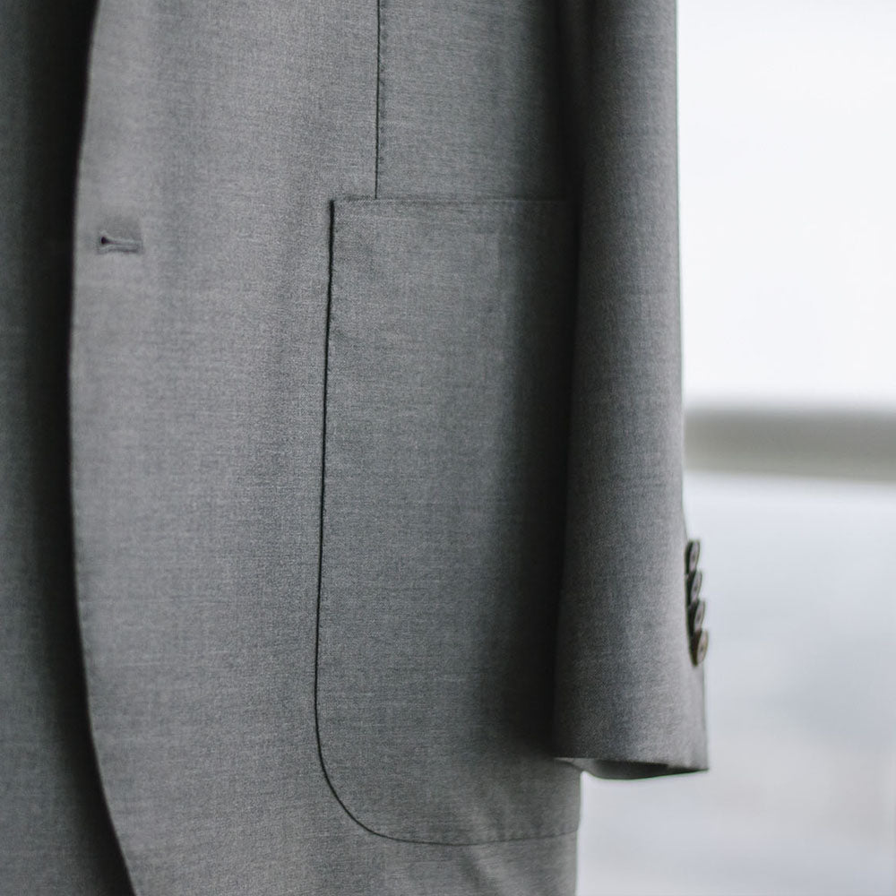 custom suit pocket style example image