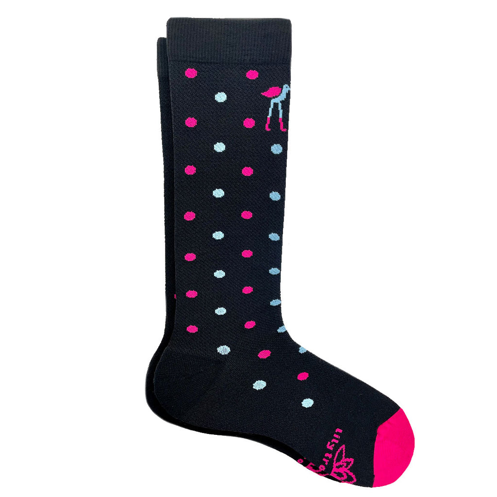 Polka Dot No Show Socks (2 Pack) - Pink