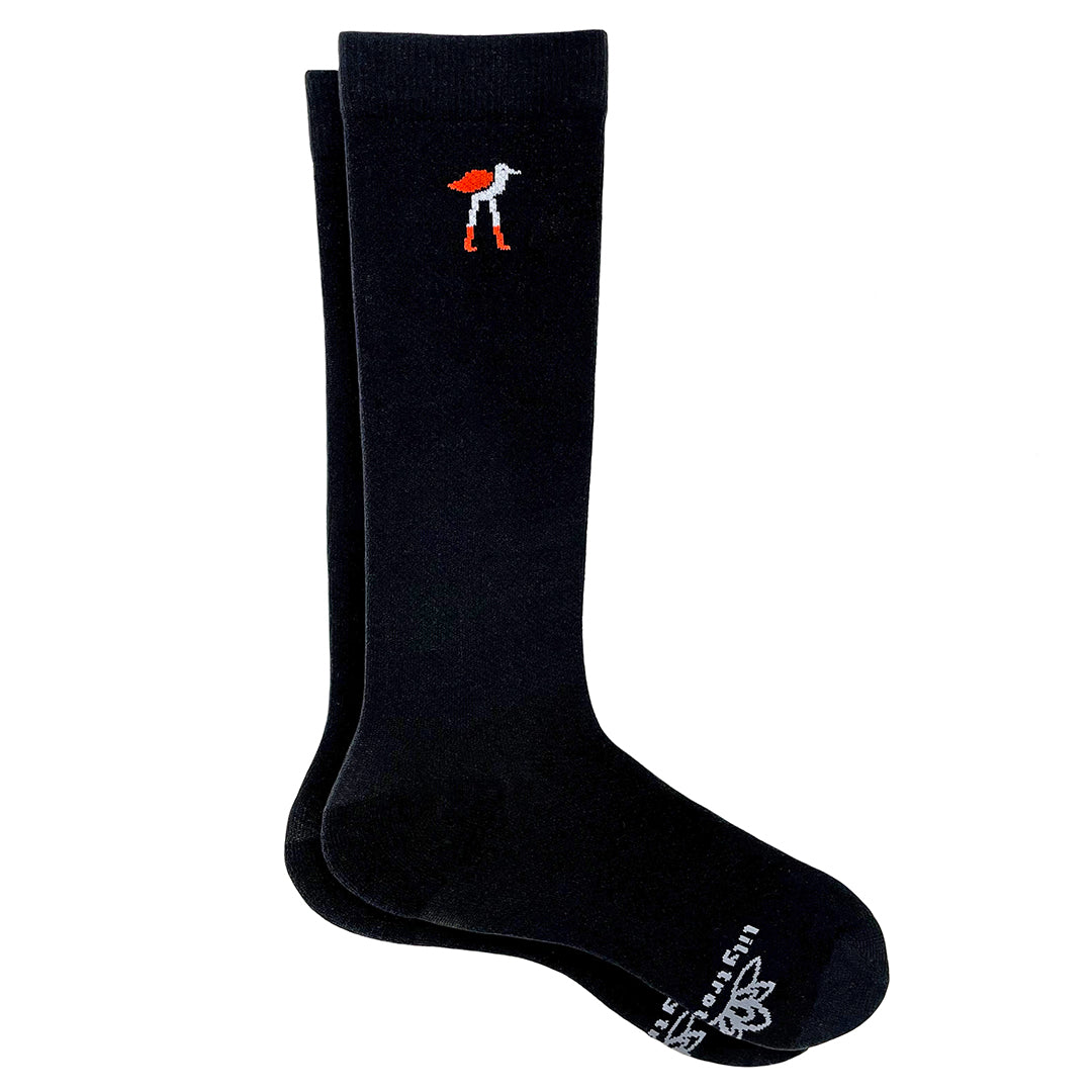 Ultra-Light Solid Black Compression Socks - Lily Trotters product image