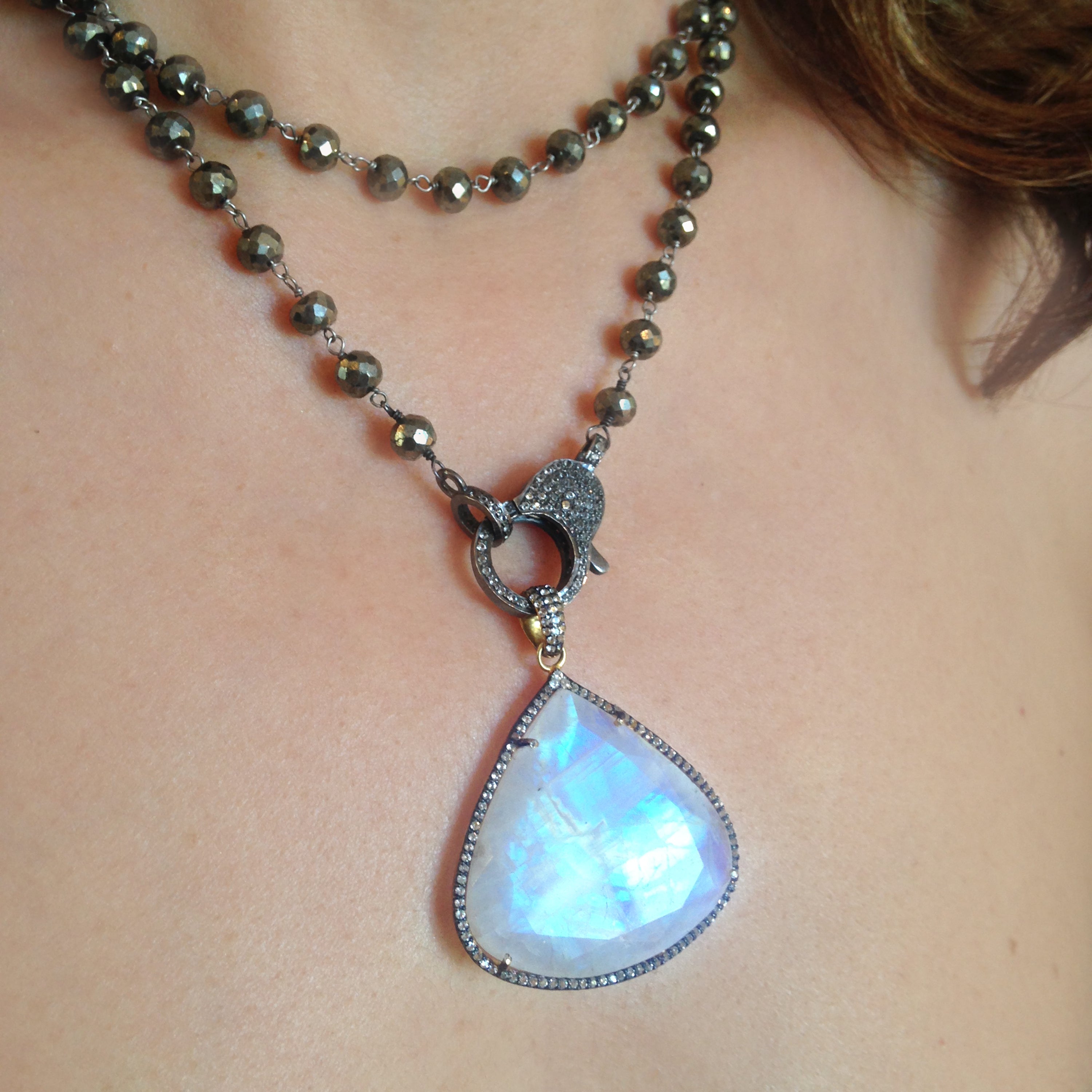 Rainbow Moonstone Pendant