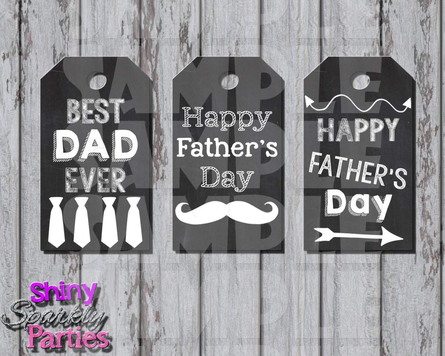 Download Chalkboard Father's Day Gift Tags - Forever Fab Boutique