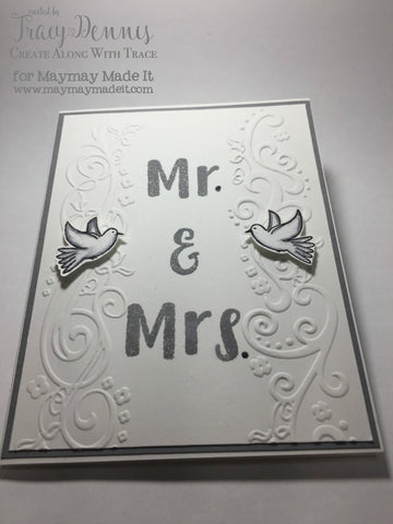 World Card Making Day- Mission InCARDible - Wedding Card