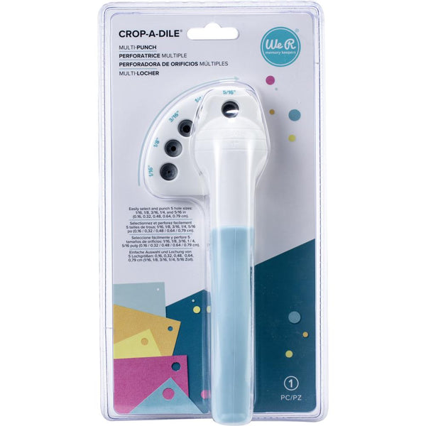 We R Memory Keepers Crop-A-Dile Eyelet and Snap Punch, Lilac Handle  60000580