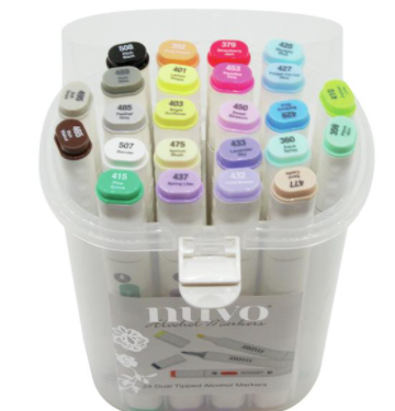 Nuvo Alcohol Markers Hair & Skin Tones - 12/Pkg