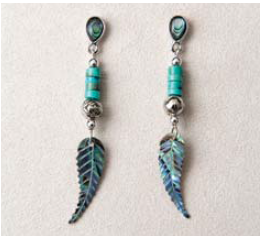 Southwest Feather Earrings – Whetung Ojibwa Centre