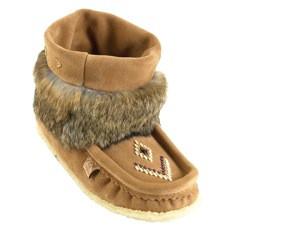 Mini Leather Mukluks-White – Whetung Ojibwa Centre