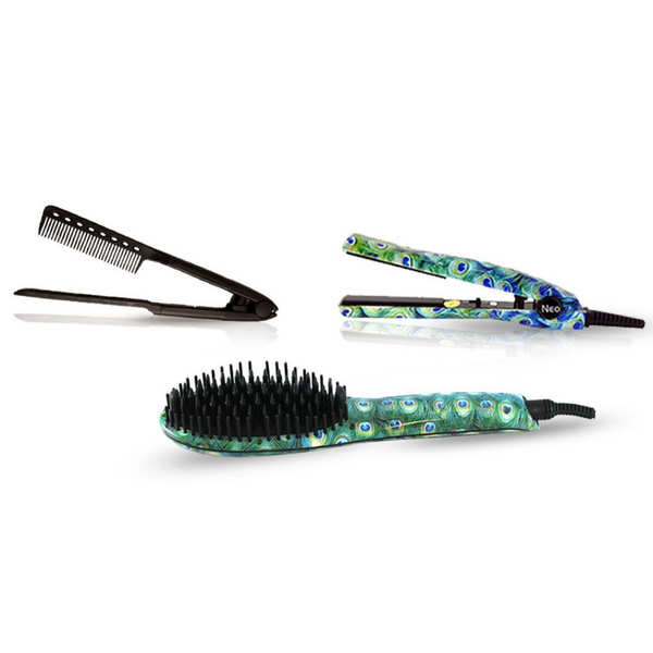 Peacock Heated Brush Set | Bundles