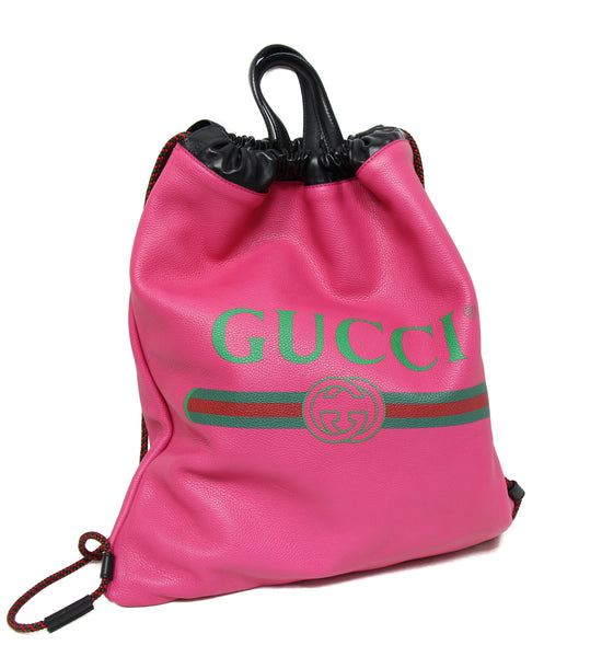 NEW GUCCI 516639 Leather Backpack, Pink – Malvaddiction LLC