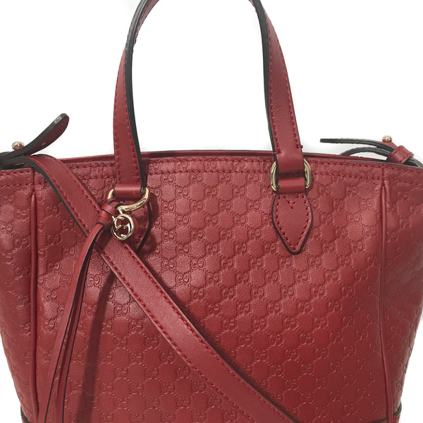 NEW GUCCI 449241 GG Microguccissima Leather Small Crossbody Bag, Red ...