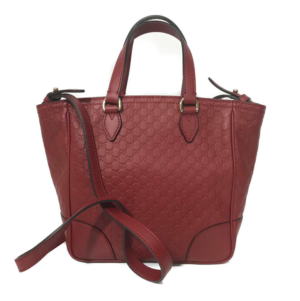 NEW GUCCI 449241 GG Microguccissima Leather Small Crossbody Bag, Red – Malvaddiction LLC