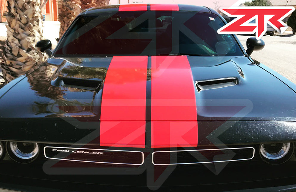 15 Dodge Challenger Dual Racing Stripes Vinyl Kit Sxt R T Ztr Graphicz