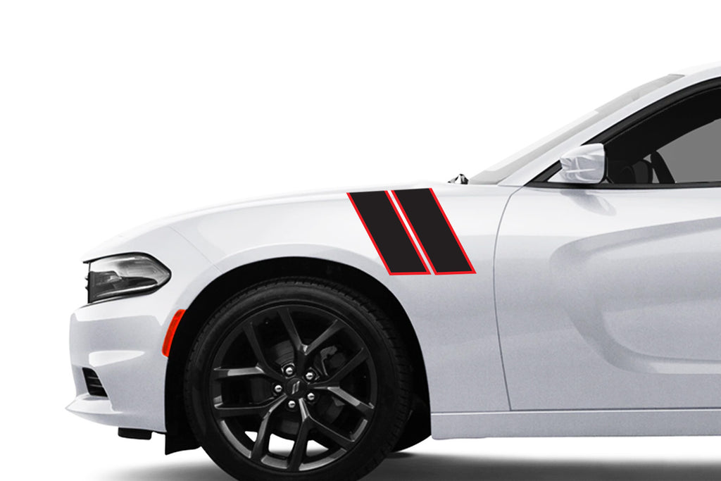 Dodge Charger Custom Dual Fender Outlined Stripes, Hash Marks, Stripes –  ztr graphicz