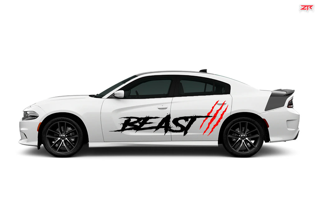 Dodge Charger Beast Scratch Large Body Decals – ztr graphicz