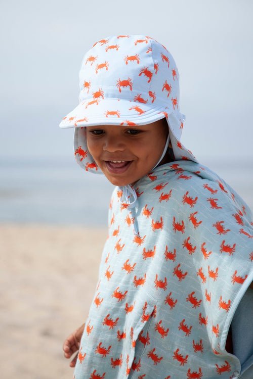 Lassig Swimwear - Sun Protection Bucket Hat - Crabs Blue – Kidz