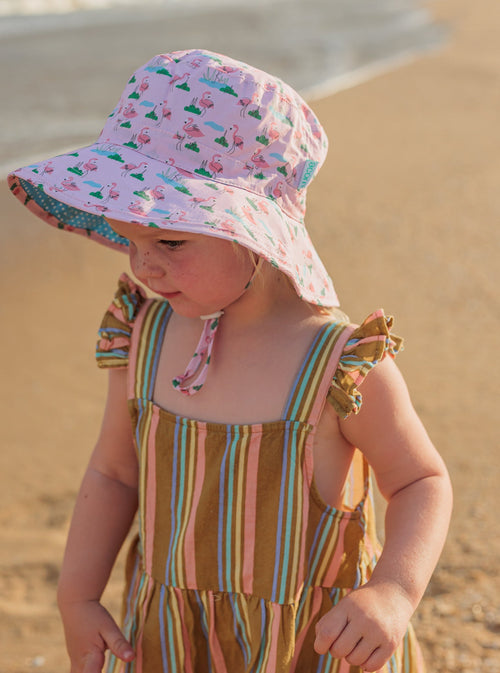 Lorikeet Wide Brim Bucket Hat