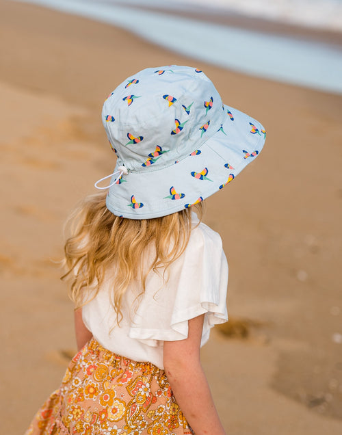 Lorikeet Wide Brim Bucket Hat