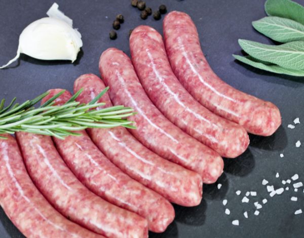 Organic Beef Sausages 500 Grams The Woolly Sheep 