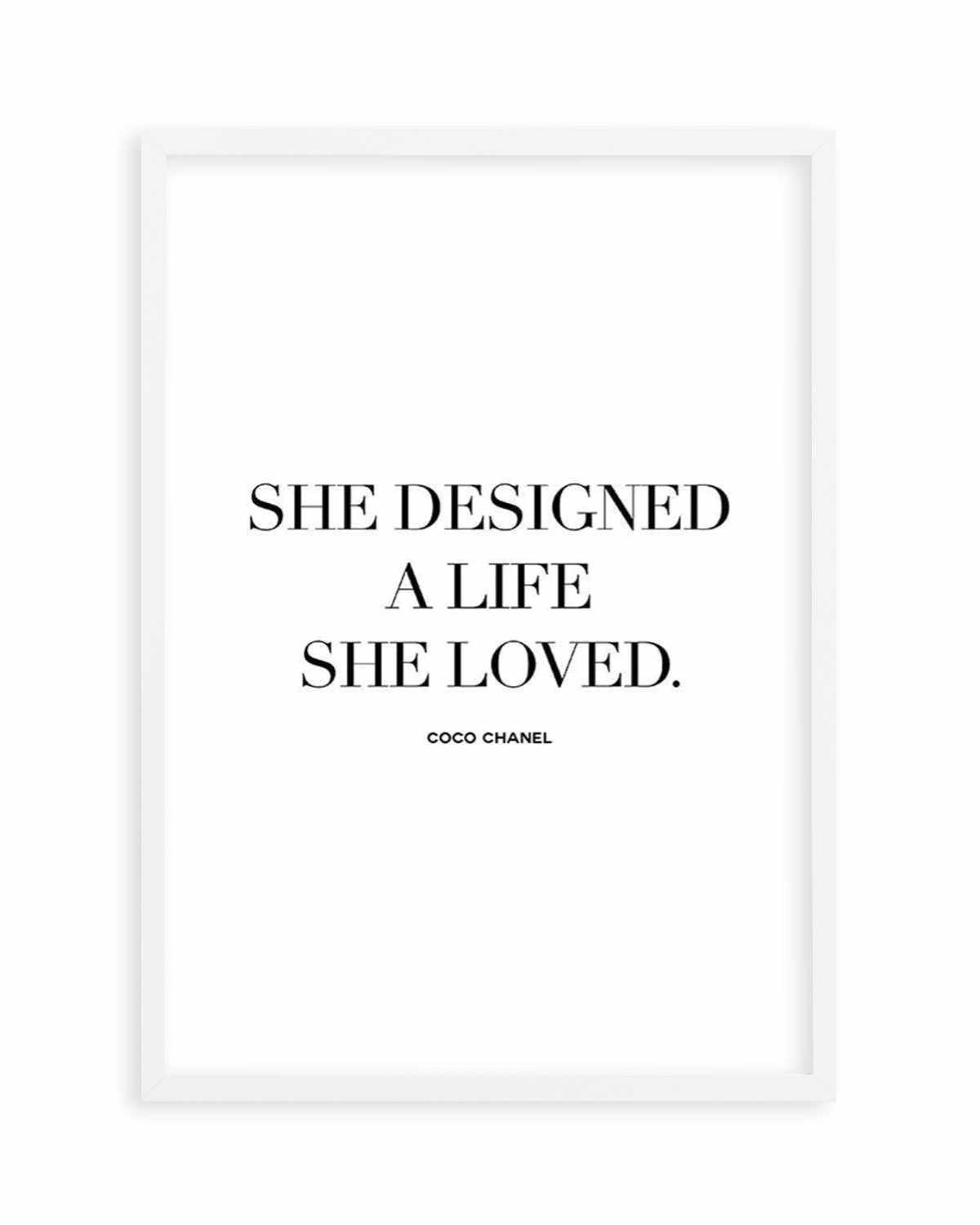 Beauty Begins Poster  Coco Chanel Quote  text print