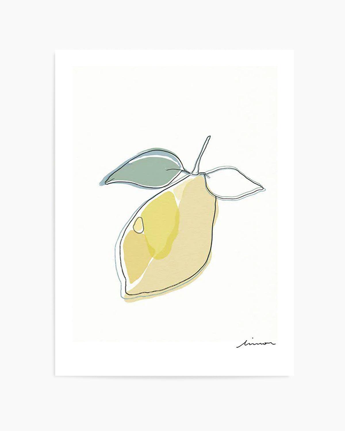 Shop Abstract Limone Pastel Wall Art Print or Poster Online | Made in ...