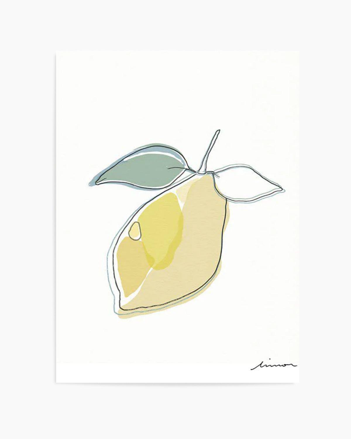 Shop Abstract Limone Pastel Wall Art Print or Poster Online | Made in ...