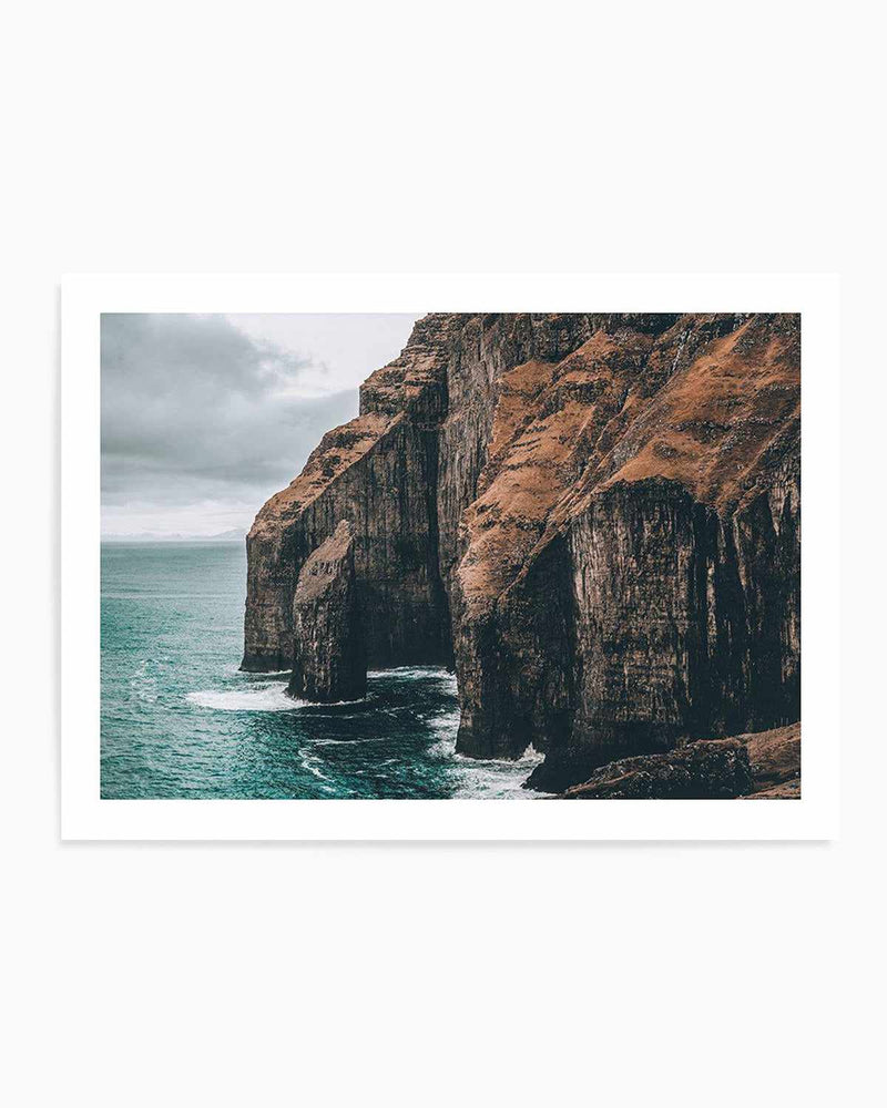 Shop Faroe Cliffs LS Photographic Wall Art Print or Poster Online ...