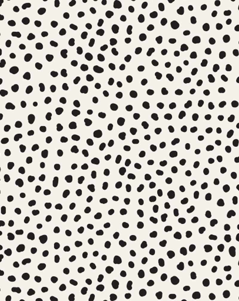 SHOP Gigi' Dots Spot Wallpaper in Black & Beige Peel & Stick Wallpaper ...