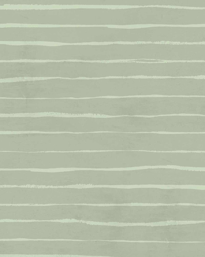 Sweet Meadow Wallpaper in Sage Green on Linen Cream  Lucie Annabel