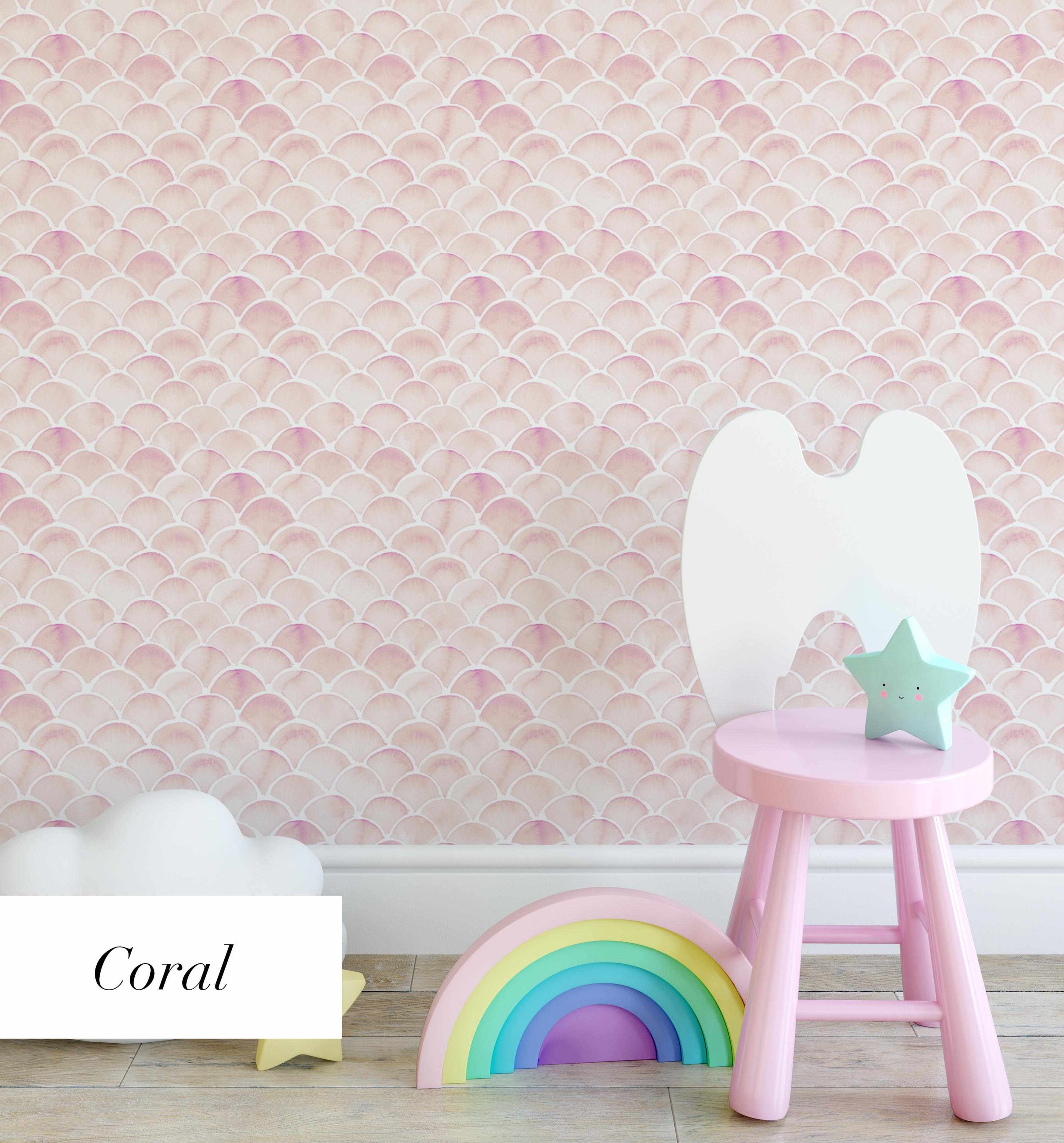 Mum creates amazing mermaid scales feature wall for just 18  Metro News