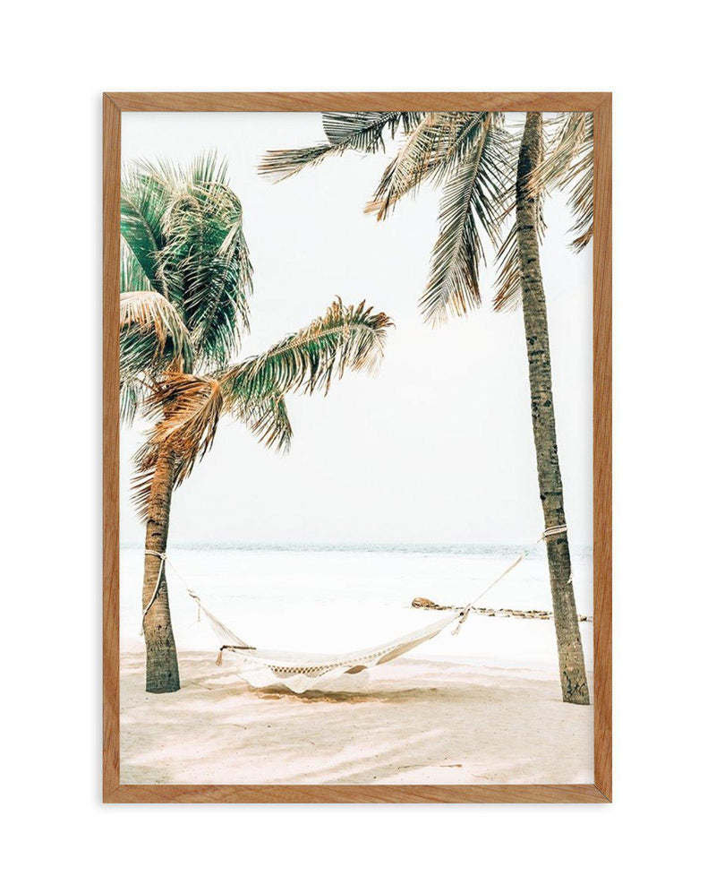 SHOP Midday in the Maldives | Palm Tree Hammock Art Print or Poster ...