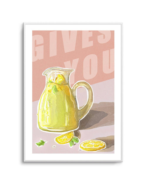 Capri Lemons Painting on Check Background Art Print - from $9.95 – Olive et  Oriel